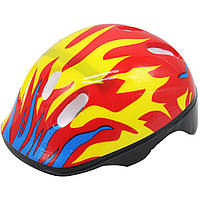 Детский защитный шлем для спорта желтое пламя MiC BT-CPS-0020 EM, код: 8039866
