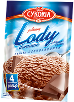 Порошок для приготування морозива з шоколадним смаком Lody domowe Cykoria, 60 г, фото 1