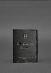 Шкіряна обкладинка для військового квитка 7.0 Чорна BlankNote, 8131873 — 933