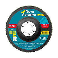 Круг лепестковый торцевой NovoAbrasive NP80125 т29 Profi P80 125*22,2 мм