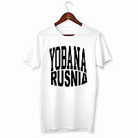 Футболка белая мужская с принтом Yobana Rusnia Push IT L DU, код: 8056282