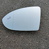 VW Golf 7 (Фольксваген Гольф 7) скло дзеркала (вкладиш, дзеркальний елемент) лівий, фото 7