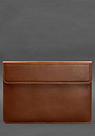 Кожаный чехол-конверт на магнитах для ноутбука Универсальный Светло-коричневый BlankNote PR, код: 8132065