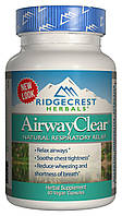 Натуральный Респираторный Комплекс AirwayClear RidgeCrest Herbals 60 гелевых капсул GR, код: 1878305