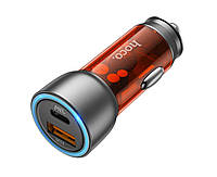 Автомобильное зарядное устройство Hoco NZ8 Sprinter 43W USB-A 18W QC AFC FCP USB-Type C 25W P AO, код: 7847104