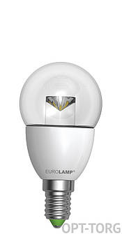 EUROLAMP EUROLAMP Світлодіодна лампа LED ЕКО серія "D" G45 прозора 5W E14 4000K (50)