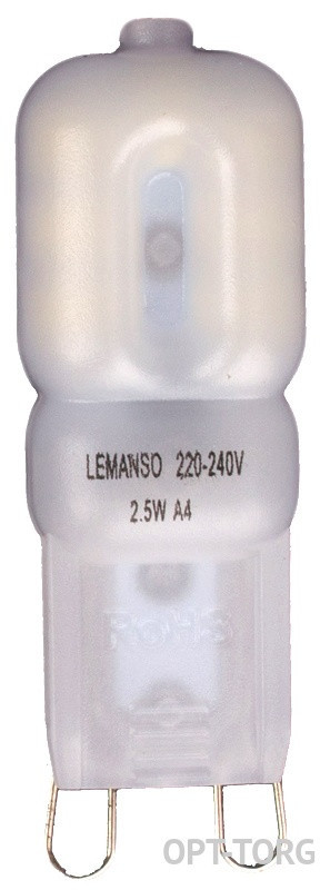 Світлодіодна лампа Lemanso G9 2.5 W 230 V 230 LM 6500 K / LM361, фото 1