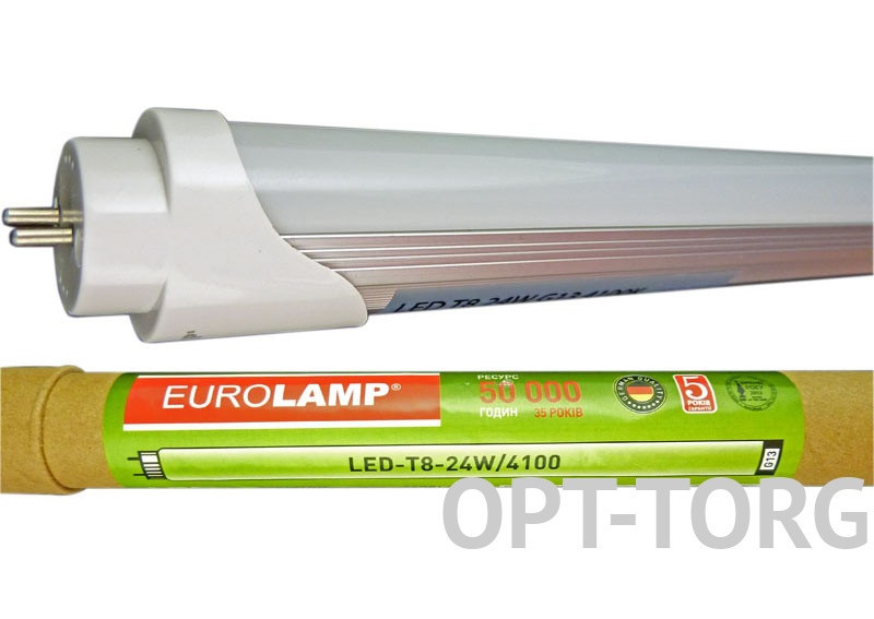 EUROLAMP Світлодіодна лампа EUROLAMP LED T8 24 W 4100 K, фото 1