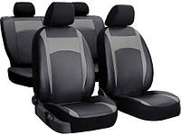 Авточехлы из эко кожи DACIA Sandero 2013-2020 POK-TER Design Leather с серой вставкой GR, код: 8036978