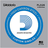 Струна D'Addario PL026 Plain Steel.026 KB, код: 6839070