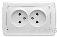 VIKO VI-KO CARMEN біл. Розетка 2-а б/з (10/60)