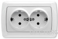 VIKO VI-KO CARMEN біл. Розетка 2-а з/з (10/60)