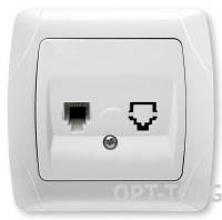 VIKO VI-KO CARMEN біл. Розетка телеф. 1-а (12)