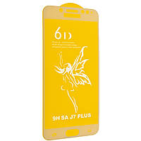 Защитное стекло 6D Premium Glass 9H Full Glue для Samsung J7 Plus C710 Black (00005822) TM, код: 1258933