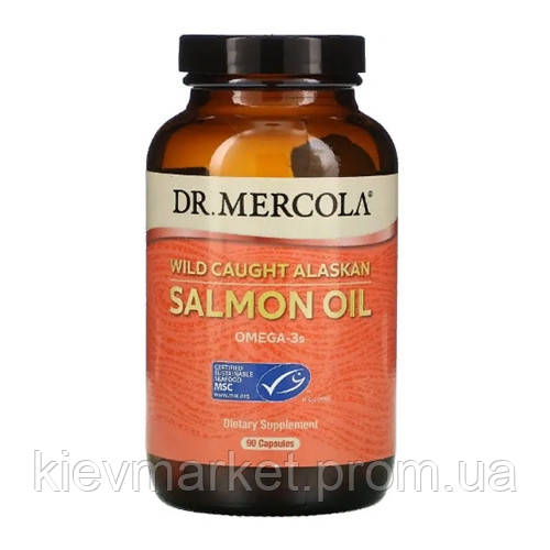 Купить Жир лосося Dr. Mercola Wild Caught Alaskan Salmon Oil 90 Caps KM ...