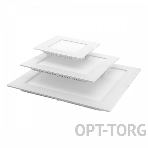 Delta-Electric DE LED Світильник світлодіодний _3W 3000K квадр.різний пластик.корпус, фото 1