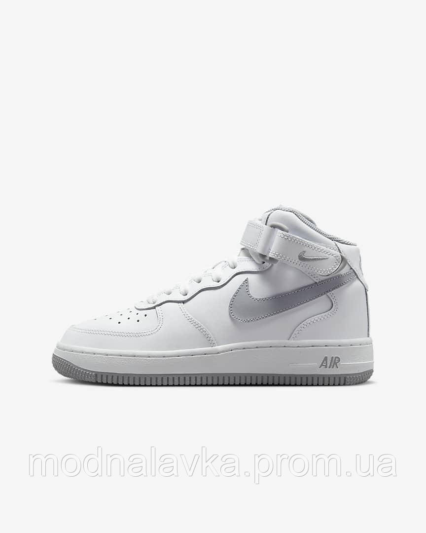 Кросівки жіночі Nike Air Force 1 Mid (Gs) (DH2933-101) 37.5 Білий ML, код: 8027364