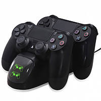 Зарядная док станция DOBE TP4-889 для DualShock 4 PS4 на 2 геймпада Черный (6420524) TV, код: 1895625