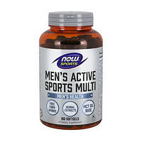 Витаминно-минеральный комплекс для мужчин NOW Foods Men's Active Sports Multi 180 Softgels FS, код: 7576353