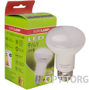 EUROLAMP Светодиодная лампа EUROLAMP LED ЕКО серія "D" R63 9W E27 4000K (50)