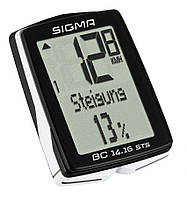 Велокомпьютер Sigma Sport BC 14.16 STS CAD беспроводной Черный (LIS420) EC, код: 7581100