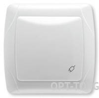 VIKO VI-KO CARMEN біл. Розетка з кришк. з/з (12)