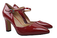 Туфлі жіночі з натуральної лакової шкіри на великому каблуці Червоні Angelo Vani 110-9DT 39 KB, код: 7364082