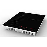 Індукційна 45 см варильна поверхня, три конфорки, склокераміка Luxor Dienlich 455 DL, Німеччина, фото 3