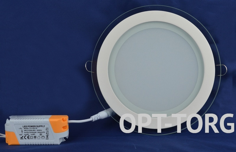 Delta-Electric DE LED Світильник світлодіодний _6W 4000K кругле скло, фото 1