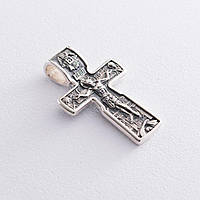 Серебряный крест с распятием 133010 Оникс SC, код: 6732471