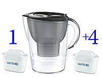 Фильтр-кувшин Brita Marella XL Memo MX 3.5 ( 5 картриджей Maxtra+ Pure Performance ) Германия