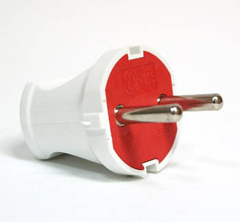 Виделка пряма без заземлення біла LMA028