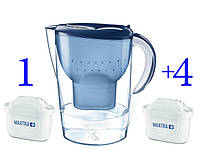 Фильтр-кувшин Brita Marella XL Memo MX 3.5 ( 5 картриджей Maxtra+ Pure Performance ) Германия