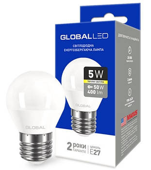 LED-лампа GLOBAL G45 F 5W E27 AP 3000 К
