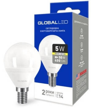 LED-лампа GLOBAL G45 F 5W E14 AP 3000 К