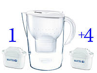 Фильтр-кувшин Brita Marella XL Memo MX 3.5 ( 5 картриджей Maxtra+ Pure Performance ) Германия