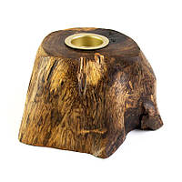 Подсвечник Liu деревянный настольный Корень ивы 1 свеча 17,2х17х9,7 см Натуральный (19024) FV, код: 7599373