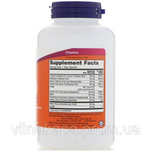 В комплекс NOW Foods Vitamin B-50 250 Veg Caps VK, код: 7518623 (ID ...