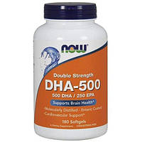 Омега 3 NOW Foods DHA-500 EPA-250 180 Softgels MY, код: 7518335