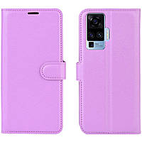 Чехол-книжка Litchie Wallet для Vivo X50 Pro Violet KS, код: 6761548