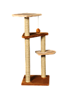 Когтеточка (дряпка) Мур-Мяу Сказка в джутовой веревке Бежево-коричневая MP, код: 5866116