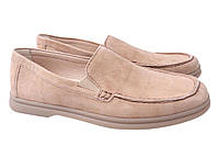 Туфлі чоловічі з натуральної замші на низькому ходу колір Бежевий Vadrus 329-21DTC 45 MP, код: 7366477