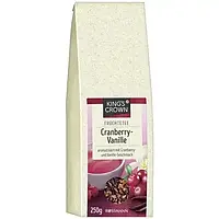 Чай фруктовый с клюквой и ванилью King's Crown Cranberry-Vanille 250г Германия