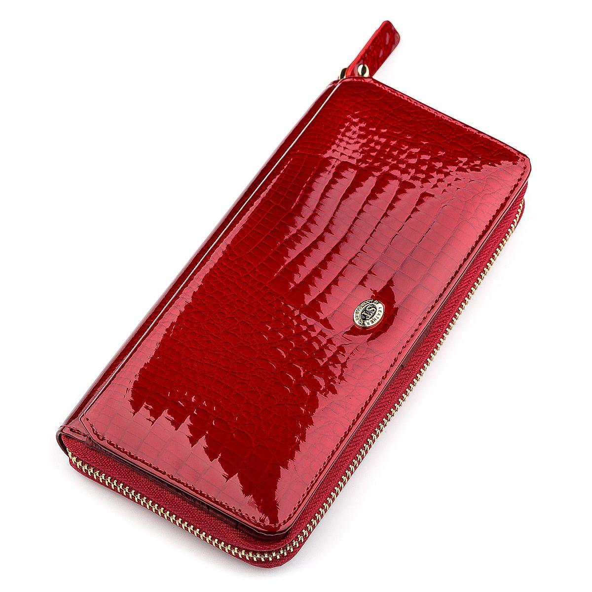Гаманець жіночий ST Leather S7001A шкіряний Червоний (18436) SC, код: 947124