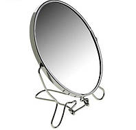 Двустороннее косметическое зеркало для макияжа на подставке Two-Side Mirror 19 см (418-8) IS, код: 6740540