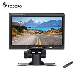 Автомобільний монітор 7" для камери заднього огляду Podofo R0008, 1024х600, 2-канальний, 2 x A ZK, код: 7418008