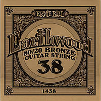 Струна Ernie Ball 1438 Earthwood 80 20 Bronze Acoustic Guitar Strings .038 EJ, код: 6839126