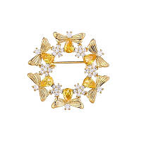 Брошь BROCHE Lux Пчёлы золотистая BRBF113481 ST, код: 8033343