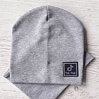 Детская шапка с хомутом КАНТА размер 52-56, серый (OC-256) GL, код: 5550305