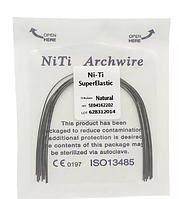 Дуга (Super-elastic Niti Natural) суперєластичная натуральная 0.018 верхняя челюсть N141-18U 10 шт. DTC